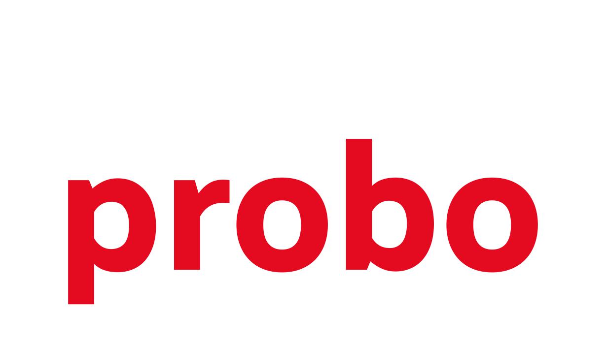 Probo logo home rode letters