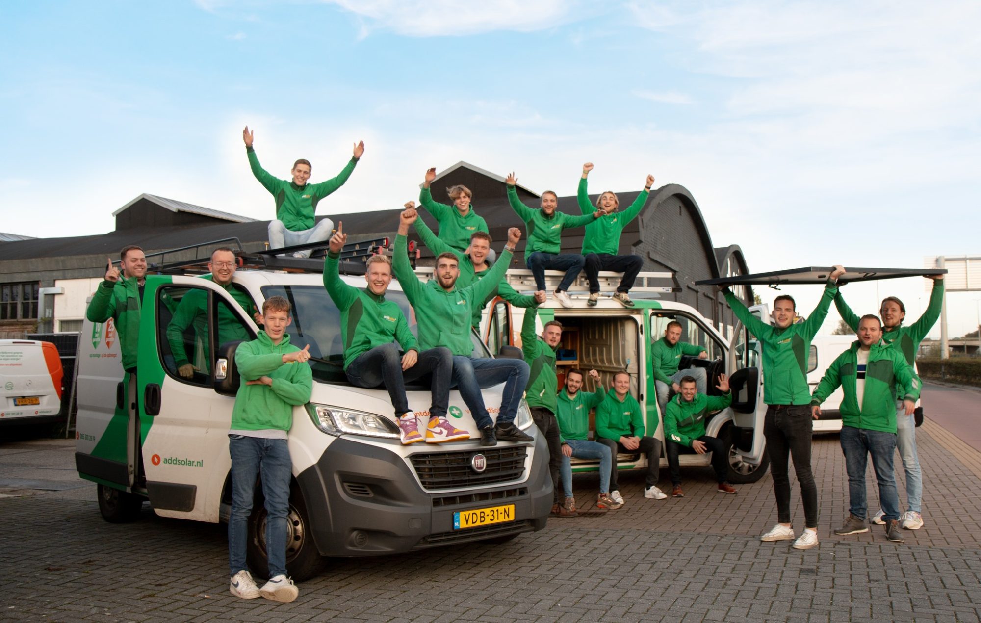 Enthousiaste werknemers van AddSolar B.V.
