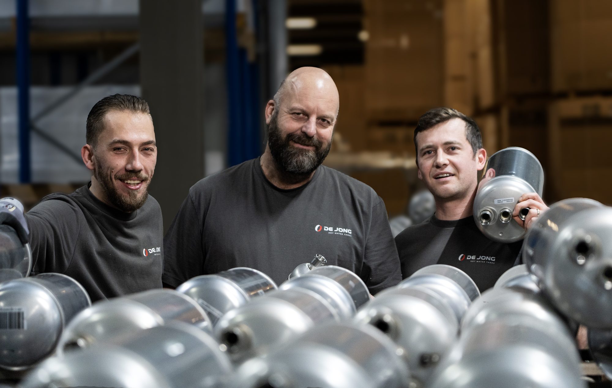 De Jong Gorredijk B.V. Team gezellig aan het werk