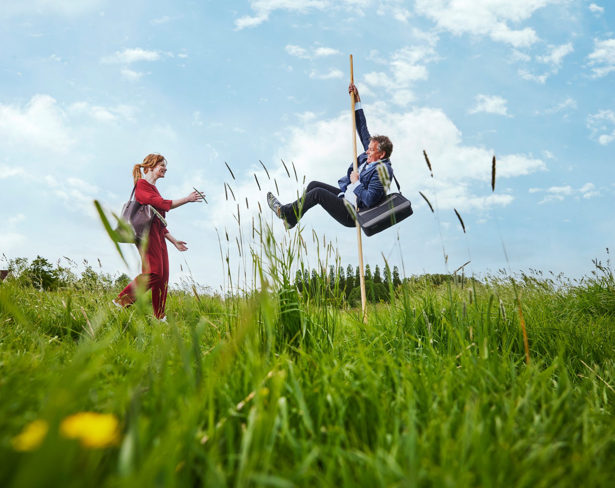WRK dag werkgevers fierljeppen in Friesland