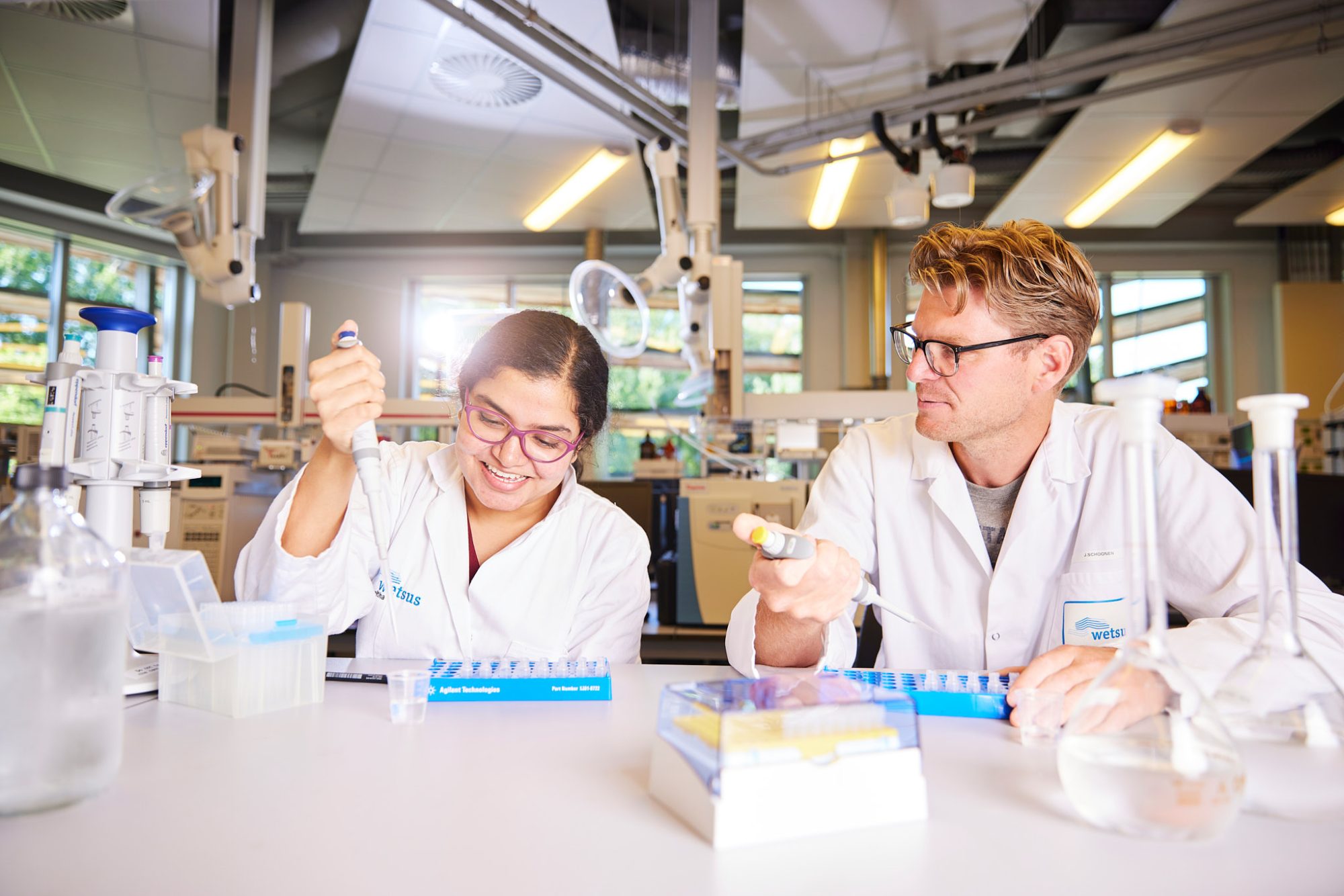 Meekijken in het wetsus lab