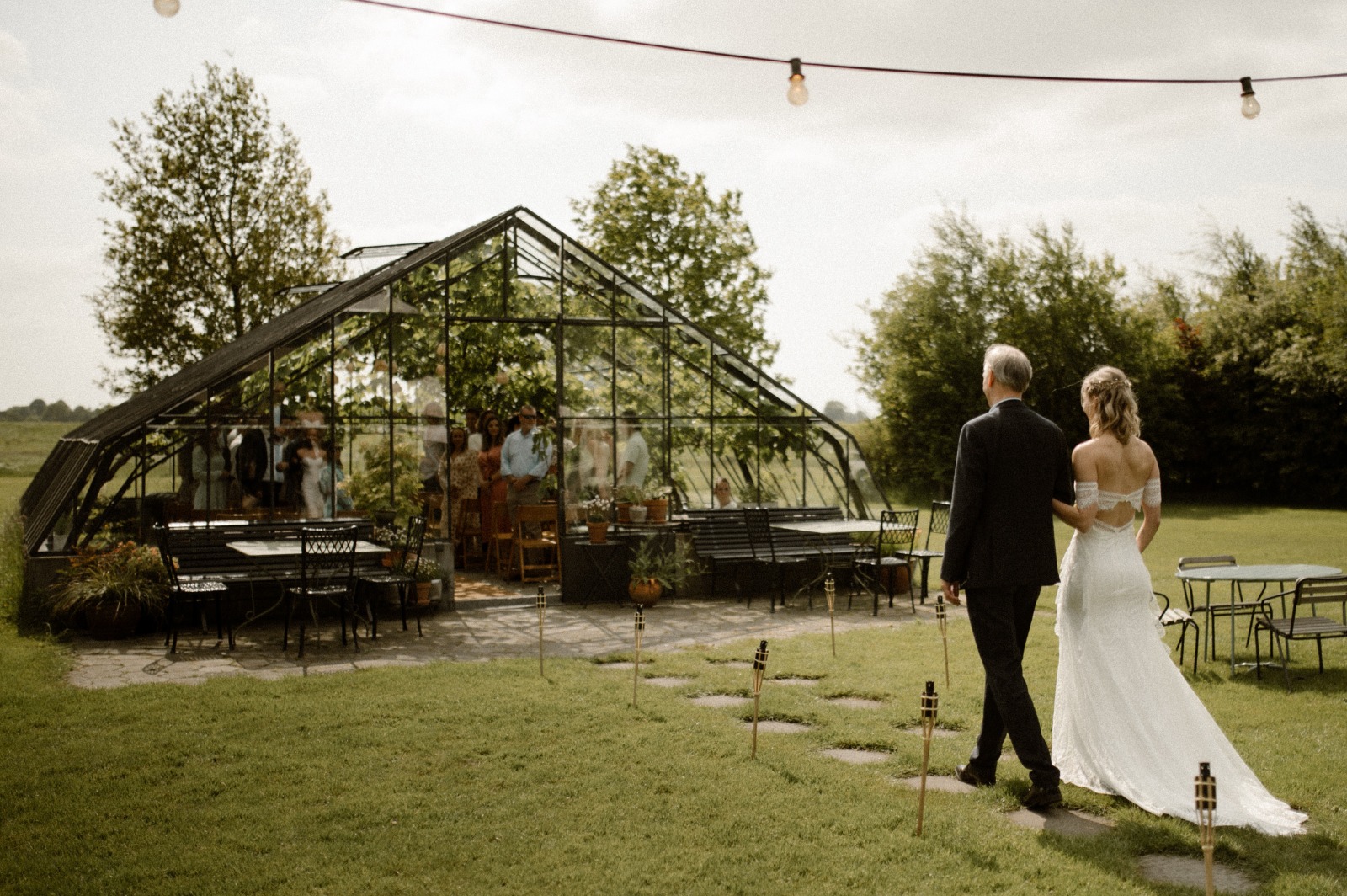 Project bruiloft Flinkeboskje Friese landerijen natuur vintage jurk duurzaamheid