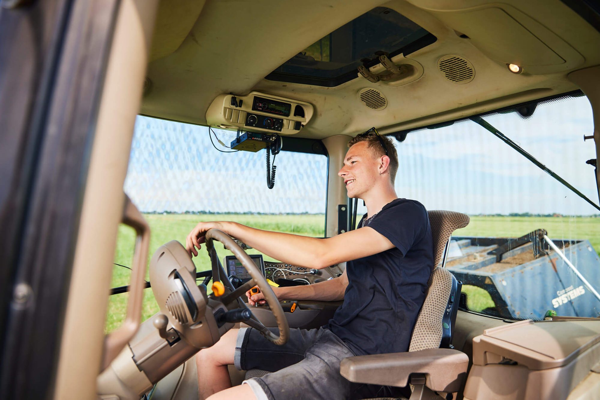 Trekkerreiden platteland natuur fries platteland
