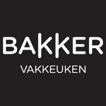 Bakker Vakkeuken logo zwarte achtergrond witte letters