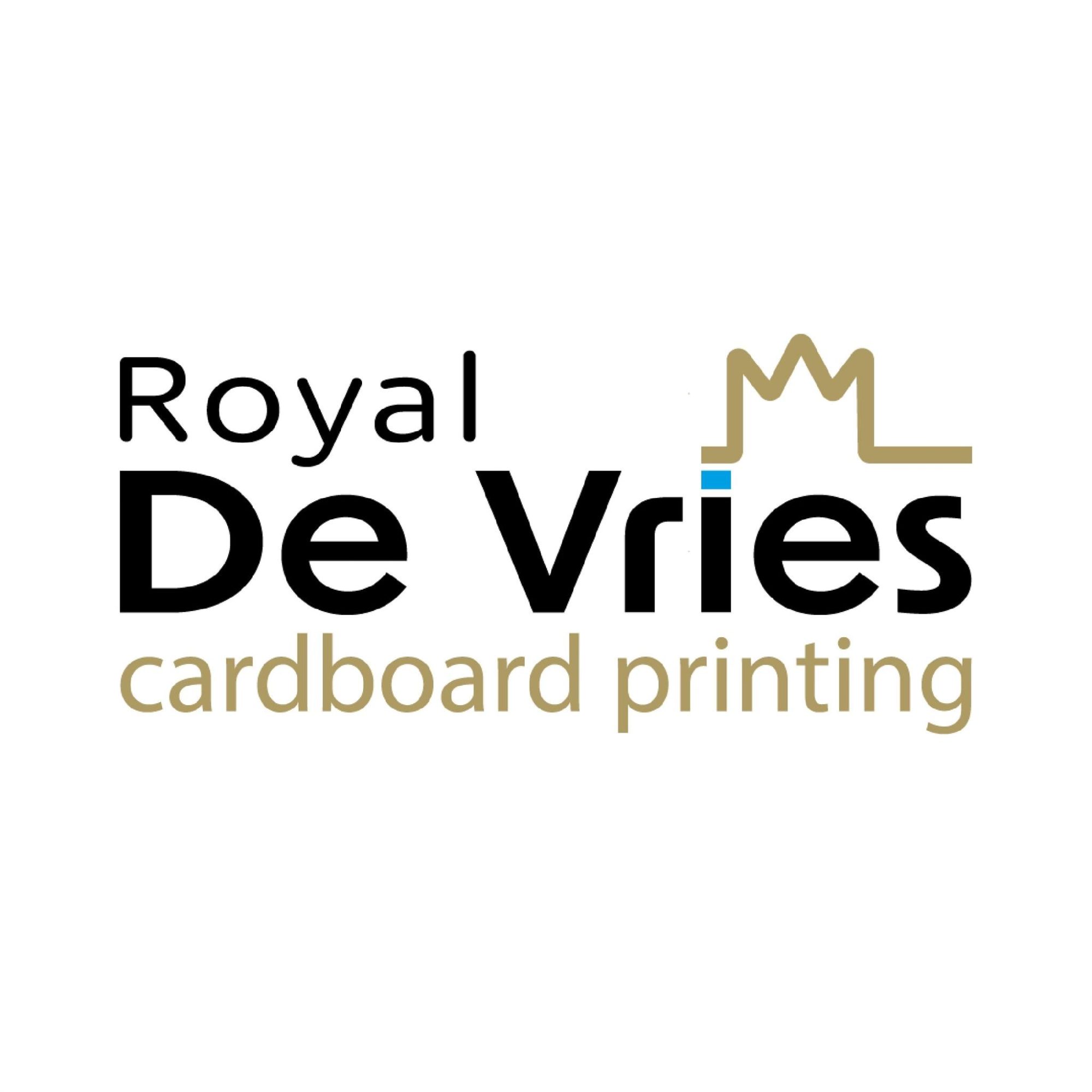 Royal De Vries Cardboard Printing Logo